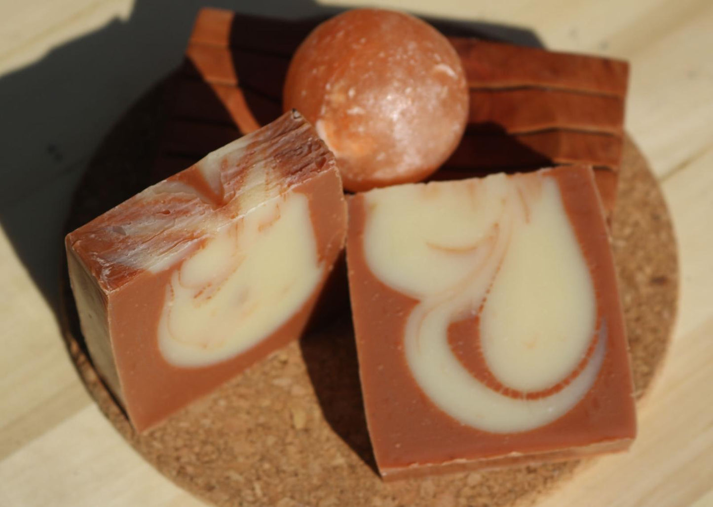 Aloe Vera, French Red Clay, and Sweet Orange Oil Handmade Vegan Soap
