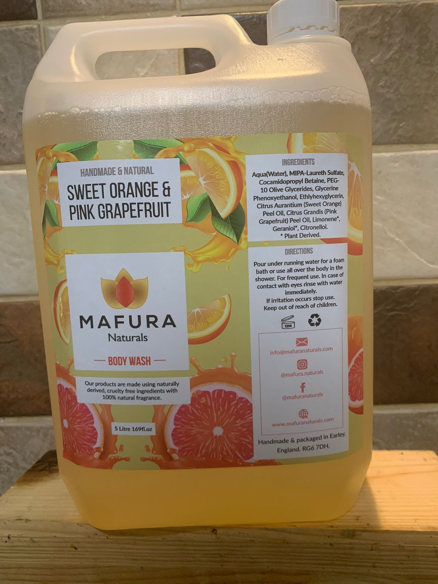 Sweet Orange & Pink Grapefruit Body Wash
