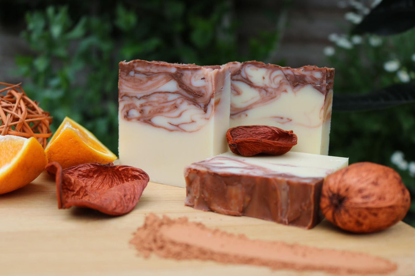 Aloe Vera, French Red Clay, and Sweet Orange Oil Handmade Vegan Soap
