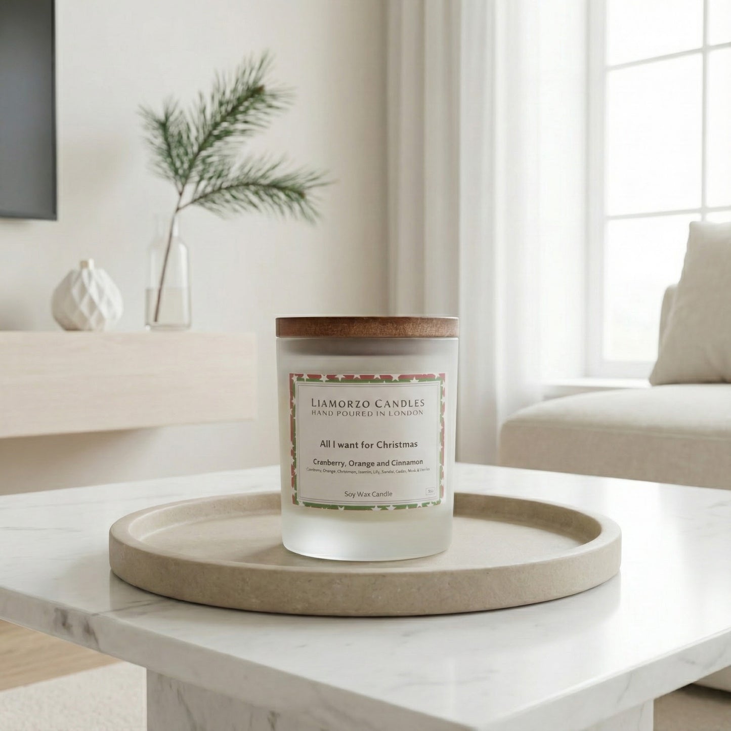 Cranberry, Orange & Cinnamon Luxury Christmas Candle