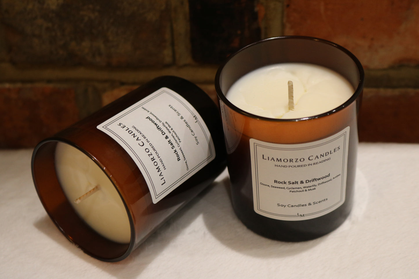 Coastal Calm: Rock Salt & Driftwood Soy Candle