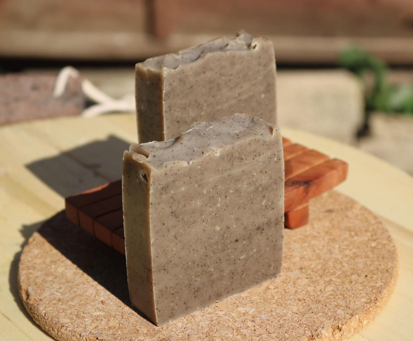 Peppermint and Coffee Handmade Vegan Soap