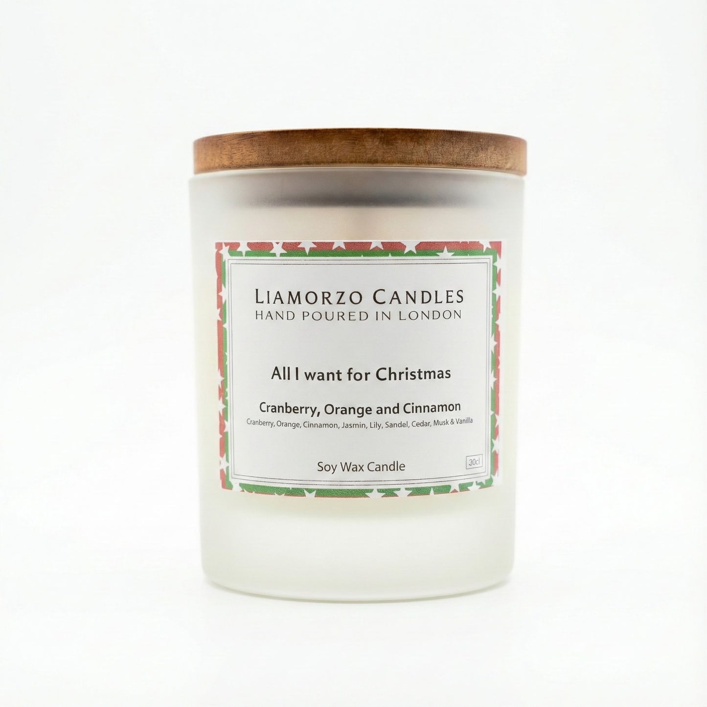 Cranberry, Orange & Cinnamon Luxury Christmas Candle