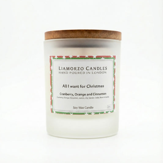 Cranberry, Orange & Cinnamon Luxury Christmas Candle