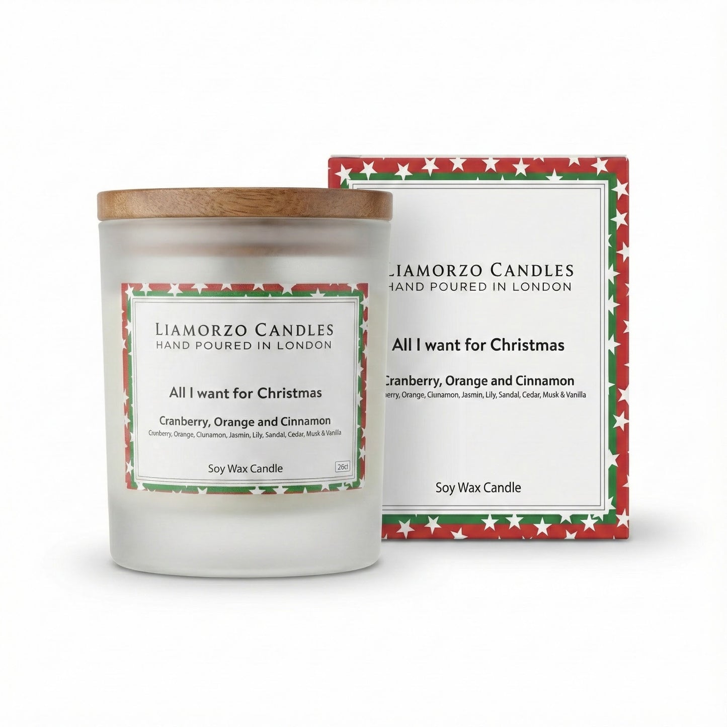 Cranberry, Orange & Cinnamon Luxury Christmas Candle