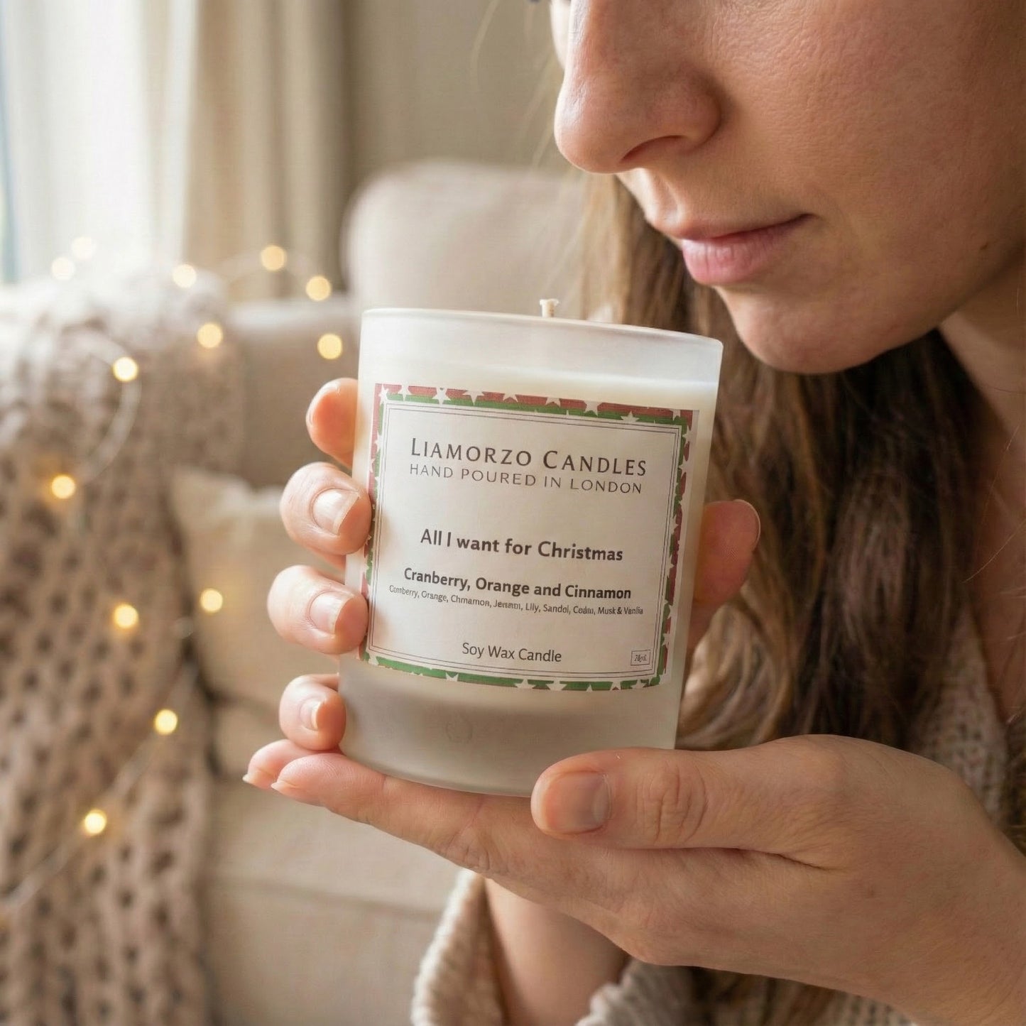 Cranberry, Orange & Cinnamon Luxury Christmas Candle