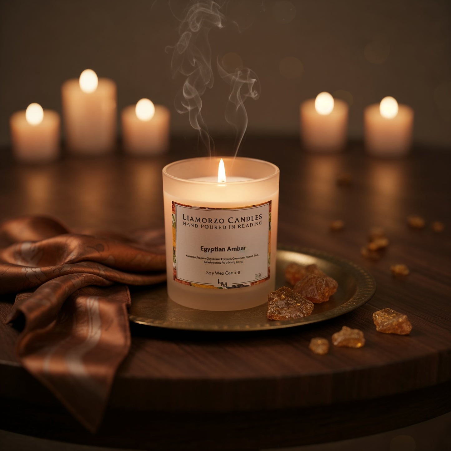 Egyptian Amber Luxe Soy Candle | Mafura Naturals