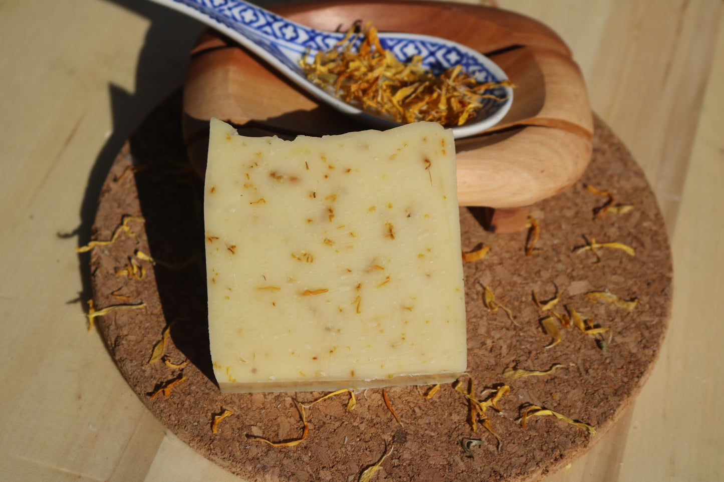Pink Grapefruit and Calendula Handmade Vegan Soap